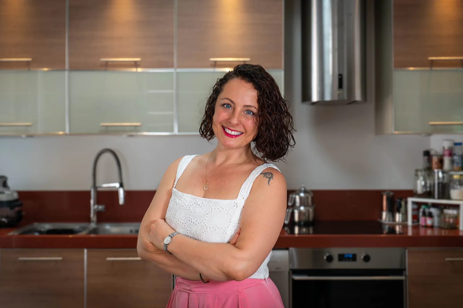 Sema Özpekmezci mutfakta